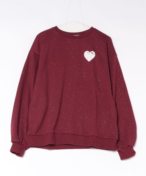 INGNI（イング）の「バックハートラメスウェットトップス（Tシャツ/カットソー・レディース・ベージュ系その他4/ブラック×ホワイト/ベージュ系その他3/ワイン系2・M）」の15枚目の写真