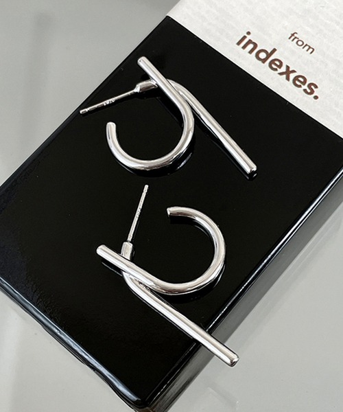 blackdia ocean(ブラックダイヤオーシャン)の「blackdia ocean デザイン スタッドピアス(ピアス(両耳用)・レディース・シルバー・FREE)」の3枚目の写真