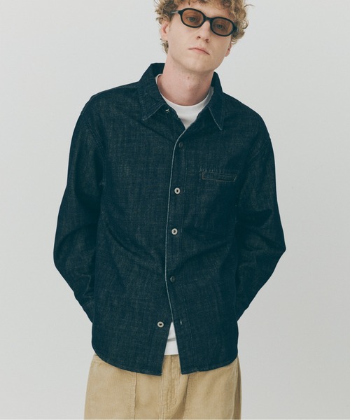 MAISON CLUB(メゾンクラブ)の「【MAISON CLUB】Classic Denim Shirt / クラシックデニムシャツ SNF(シャツ/ブラウス・メンズ・ブルー・M/L)」の3枚目の写真