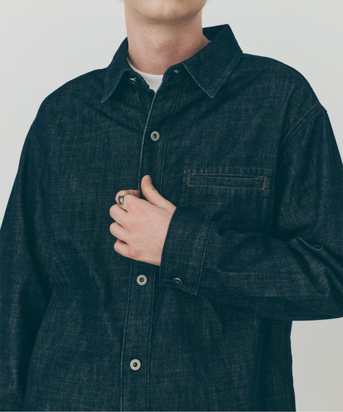 MAISON CLUB(メゾンクラブ)の「【MAISON CLUB】Classic Denim Shirt / クラシックデニムシャツ SNF(シャツ/ブラウス・メンズ・ブルー・M/L)」の9枚目の写真