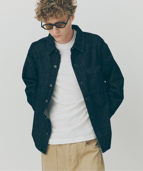 MAISON CLUB(メゾンクラブ)の「【MAISON CLUB】Classic Denim Shirt / クラシックデニムシャツ SNF(シャツ/ブラウス・メンズ・ブルー・M/L)」の4枚目の写真
