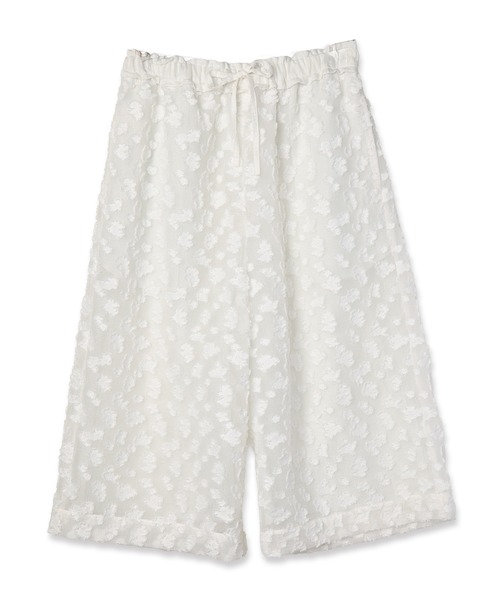 mintdesigns(ミントデザインズ)の「Floral Jacquard Volume Pants(その他パンツ・レディース・ブラック/ホワイト・ONESIZE)」の8枚目の写真