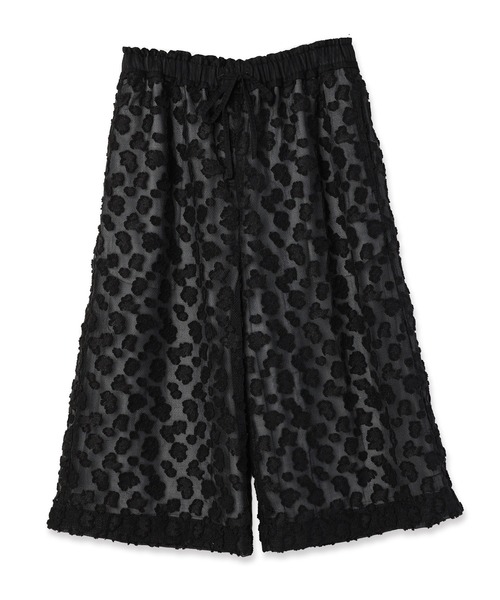 mintdesigns(ミントデザインズ)の「Floral Jacquard Volume Pants(その他パンツ・レディース・ブラック/ホワイト・ONESIZE)」の10枚目の写真