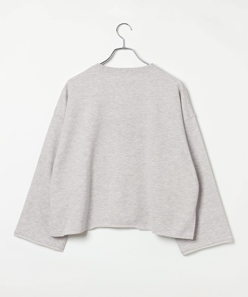 LEPSIM(レプシィム)の「裏毛ラメ相良刺繍プルオーバー 1082140(スウェット・レディース・レッド/ネイビー/チャコールグレー/杢グレー・FREE)」の5枚目の写真