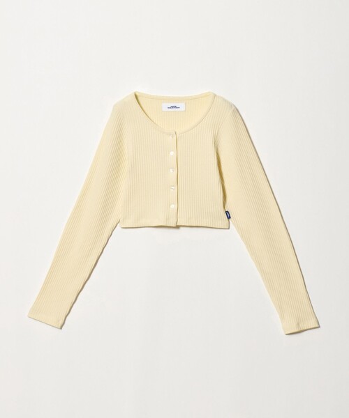 NICE WEATHER（ナイスウェザー）の「＜NICE WEATHER＞レイヤード リブニット カーディガン（ニット/セーター・レディース・ネイビー/クリーム・FREE）」の6枚目の写真