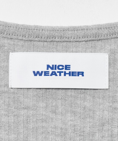 NICE WEATHER（ナイスウェザー）の「＜NICE WEATHER＞レイヤード リブニット カーディガン（ニット/セーター・レディース・ネイビー/クリーム・FREE）」の18枚目の写真