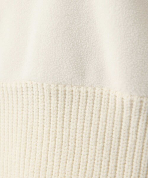 Belle Charme（ベルシャルム）の「【Belle Charme】Belle Logo Docking Fleece（ニット/セーター・レディース・ブラック/ベージュ/オフホワイト・FREE）」の16枚目の写真