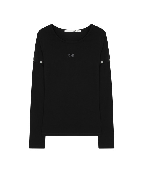 41PRAY(サイルプレイ)の「ボタンカットアウトスリーブトップ / ブラック(Tシャツ/カットソー・レディース・その他・FREE)」の7枚目の写真