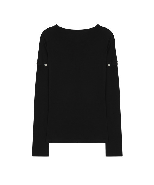 41PRAY(サイルプレイ)の「ボタンカットアウトスリーブトップ / ブラック(Tシャツ/カットソー・レディース・その他・FREE)」の8枚目の写真