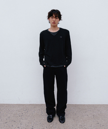 GRUNDEN（グルンデン）の「ウォッシュドワイドチノパンツ (WAHSED BLACK)_GCCUWPT01WB（その他パンツ）」