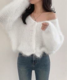 ふわもこVネックカーディガン