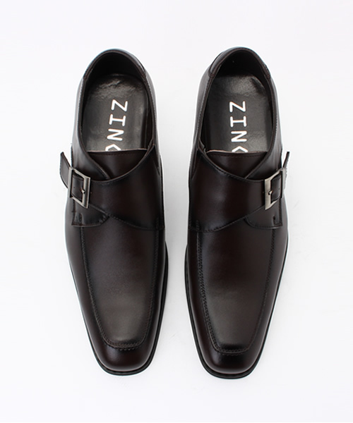 ZINC（ジンク）の「ZINC / 本革  モンクストラップシューズ  ビジネスシューズ（5874）（ドレスシューズ・メンズ・ブラック/ダークブラウン/ライトブラウン/ワインレッド・42/44/40/39/45/43/41/46）」の7枚目の写真