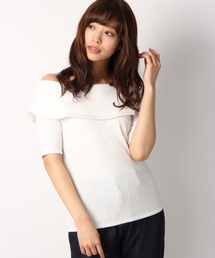 Heather | オフショルバックリボン半袖　716282(Tシャツ/カットソー)