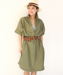Spick & Span | ≪予約≫120/2 タイプライター LONG BIGシャツワンピース◆(ワンピース)