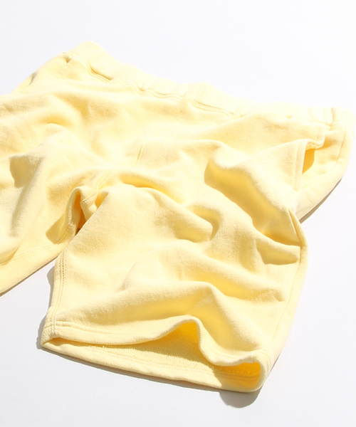 WEGO（ウィゴー）の「WEGO/リヨセルブレンドスウェットショーツ（スラックス・メンズ・ピンク/ホワイト/ライトイエロー/杢グレー/サックスブルー・LARGE/X-LARGE/MEDIUM）」の4枚目の写真