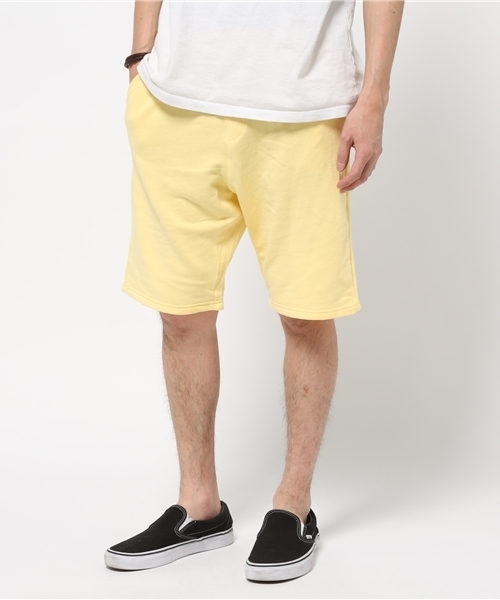 WEGO（ウィゴー）の「WEGO/リヨセルブレンドスウェットショーツ（スラックス・メンズ・ピンク/ホワイト/ライトイエロー/杢グレー/サックスブルー・LARGE/X-LARGE/MEDIUM）」の19枚目の写真