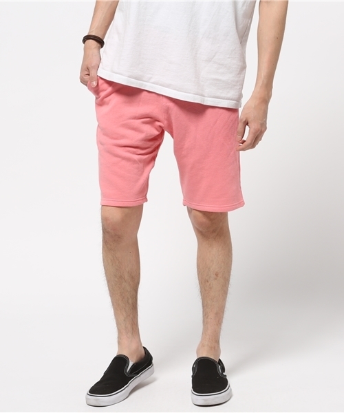 WEGO（ウィゴー）の「WEGO/リヨセルブレンドスウェットショーツ（スラックス・メンズ・ピンク/ホワイト/ライトイエロー/杢グレー/サックスブルー・LARGE/X-LARGE/MEDIUM）」の20枚目の写真