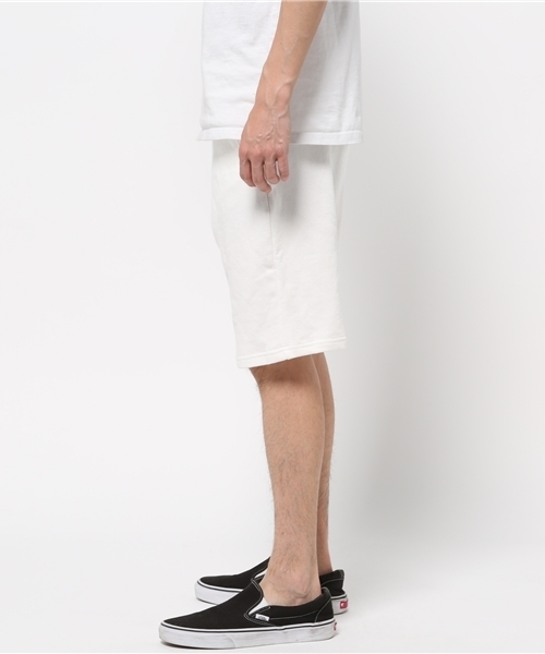 WEGO（ウィゴー）の「WEGO/リヨセルブレンドスウェットショーツ（スラックス・メンズ・ピンク/ホワイト/ライトイエロー/杢グレー/サックスブルー・LARGE/X-LARGE/MEDIUM）」の6枚目の写真