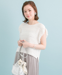 URBAN RESEARCH | UR テープヤーンフリンジニット(ニット/セーター)