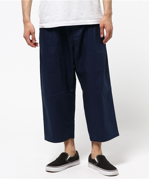 rehacer(レアセル)の「Paper Touch Uncle Cut Pants(チノパンツ・メンズ・ブラック/ネイビー/グレー・LARGE/MEDIUM)」の3枚目の写真
