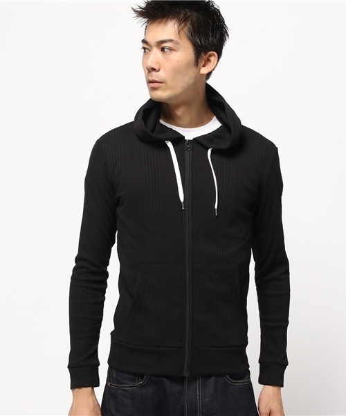 GGD（ジージーディー）の「FULL GLOW / ランダムテレコ長袖パーカー（パーカー・メンズ・グレー/ホワイト/ブラック/ワインレッド・XL/M/L）」の15枚目の写真