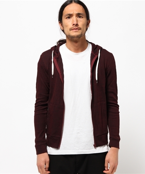 GGD（ジージーディー）の「FULL GLOW / ランダムテレコ長袖パーカー（パーカー・メンズ・グレー/ホワイト/ブラック/ワインレッド・XL/M/L）」の16枚目の写真