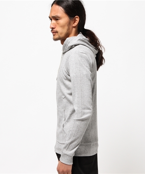 GGD（ジージーディー）の「FULL GLOW / ランダムテレコ長袖パーカー（パーカー・メンズ・グレー/ホワイト/ブラック/ワインレッド・XL/M/L）」の5枚目の写真