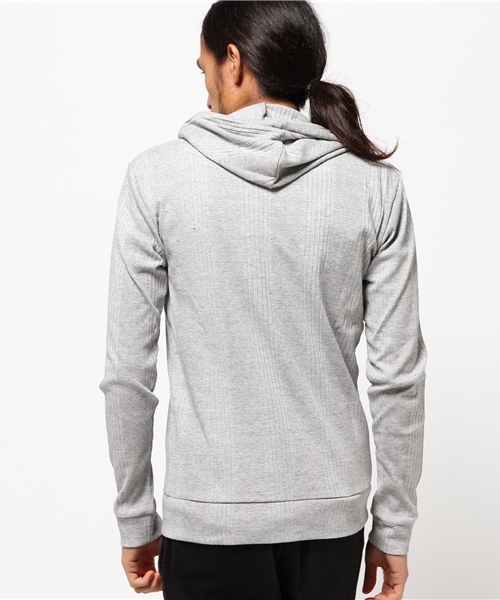 GGD（ジージーディー）の「FULL GLOW / ランダムテレコ長袖パーカー（パーカー・メンズ・グレー/ホワイト/ブラック/ワインレッド・XL/M/L）」の6枚目の写真