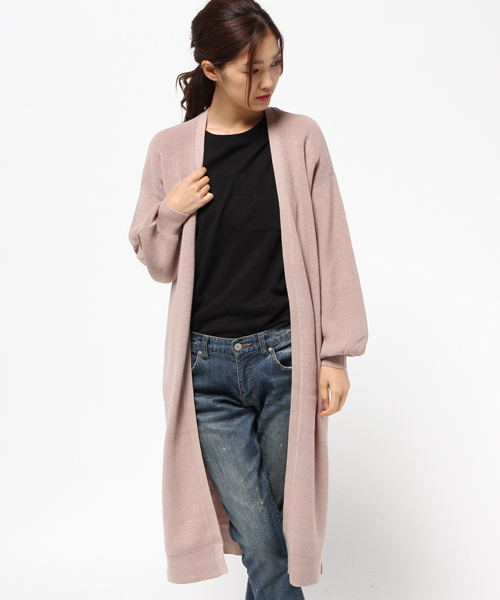 UNRELISH（アンレリッシュ）の「アゼロングカーディガン（カーディガン/ボレロ・レディース・ベージュ/キャメル/グレー・MEDIUM）」の2枚目の写真