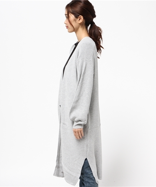 UNRELISH（アンレリッシュ）の「アゼロングカーディガン（カーディガン/ボレロ・レディース・ベージュ/キャメル/グレー・MEDIUM）」の5枚目の写真