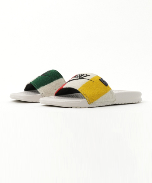 off white nike benassi