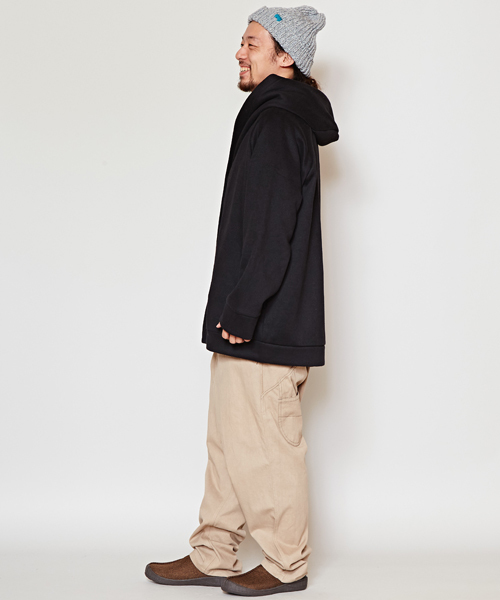 チャイハネ（チャイハネ）の「【チャイハネ】yul ボリュームカラーMEN'Sシンプルパーカー（パーカー・メンズ・グリーン/チャコール/ネイビー/ブラック/ワイン・FREE）」の12枚目の写真