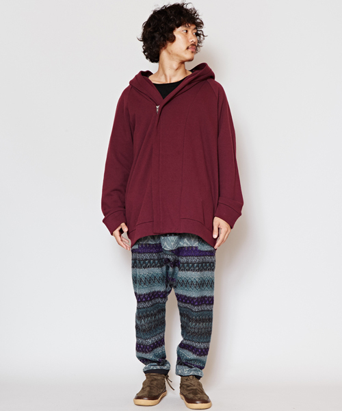 チャイハネ（チャイハネ）の「【チャイハネ】yul ボリュームカラーMEN'Sシンプルパーカー（パーカー・メンズ・グリーン/チャコール/ネイビー/ブラック/ワイン・FREE）」の15枚目の写真