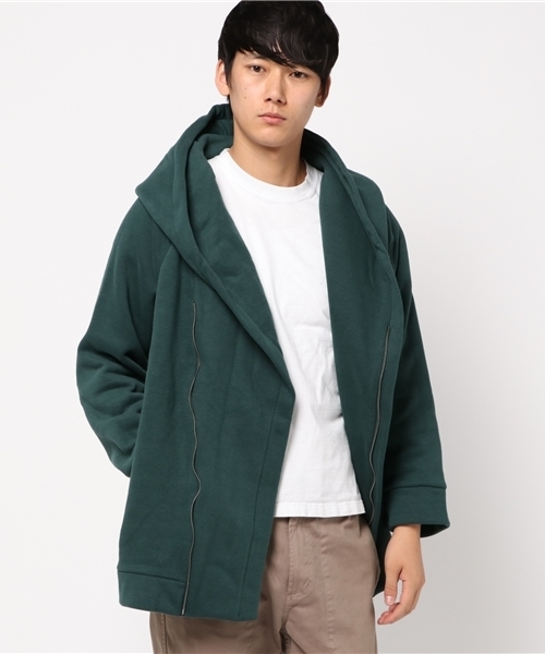 チャイハネ（チャイハネ）の「【チャイハネ】yul ボリュームカラーMEN'Sシンプルパーカー（パーカー・メンズ・グリーン/チャコール/ネイビー/ブラック/ワイン・FREE）」の4枚目の写真