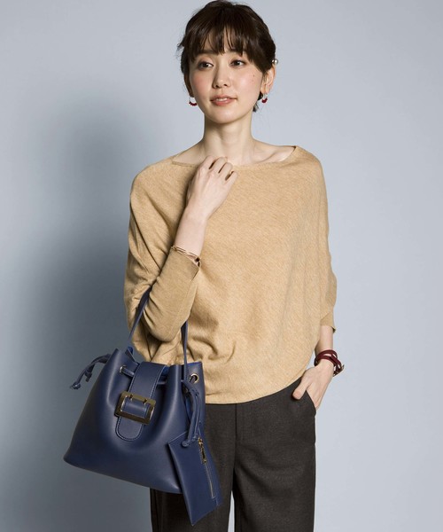 PLAIN CLOTHING（プレーンクロージング）の「ワンハンドルバッグ/ショルダーバッグ【PLAIN CLOTHING】（ショルダーバッグ・レディース・ブラック/グレー/グリーン/ボルドー/キャメル/ネイビー・FREE）」の4枚目の写真