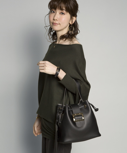 PLAIN CLOTHING（プレーンクロージング）の「ワンハンドルバッグ/ショルダーバッグ【PLAIN CLOTHING】（ショルダーバッグ・レディース・ブラック/グレー/グリーン/ボルドー/キャメル/ネイビー・FREE）」の17枚目の写真