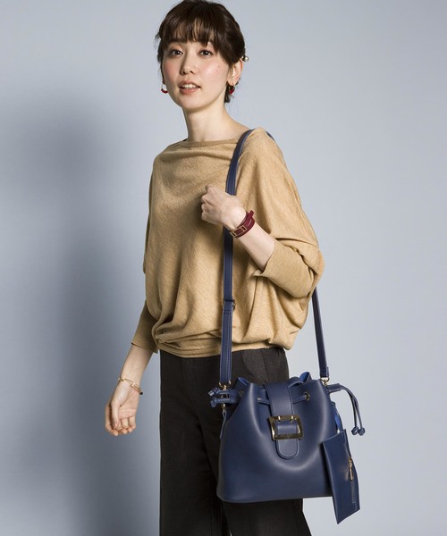 PLAIN CLOTHING（プレーンクロージング）の「ワンハンドルバッグ/ショルダーバッグ【PLAIN CLOTHING】（ショルダーバッグ・レディース・ブラック/グレー/グリーン/ボルドー/キャメル/ネイビー・FREE）」の20枚目の写真