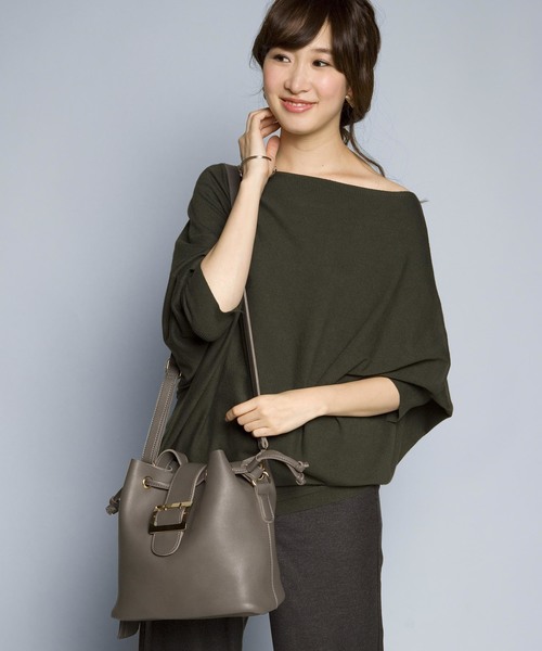 PLAIN CLOTHING（プレーンクロージング）の「ワンハンドルバッグ/ショルダーバッグ【PLAIN CLOTHING】（ショルダーバッグ・レディース・ブラック/グレー/グリーン/ボルドー/キャメル/ネイビー・FREE）」の22枚目の写真