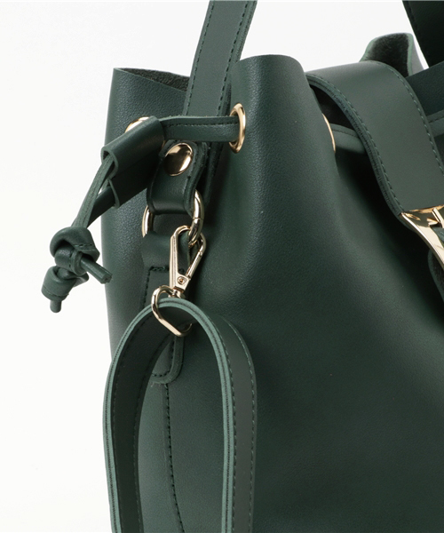 PLAIN CLOTHING（プレーンクロージング）の「ワンハンドルバッグ/ショルダーバッグ【PLAIN CLOTHING】（ショルダーバッグ・レディース・ブラック/グレー/グリーン/ボルドー/キャメル/ネイビー・FREE）」の9枚目の写真