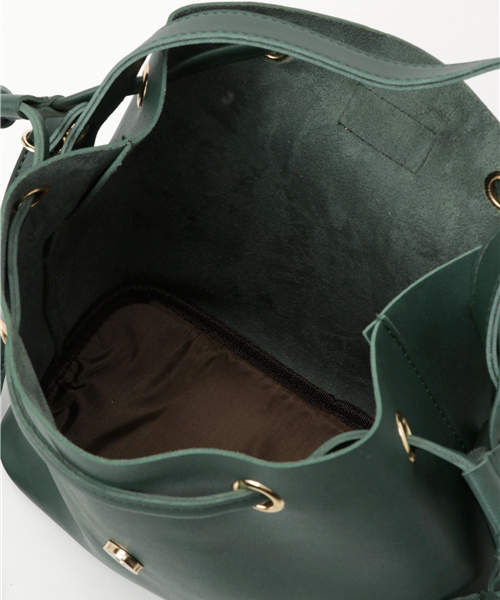 PLAIN CLOTHING（プレーンクロージング）の「ワンハンドルバッグ/ショルダーバッグ【PLAIN CLOTHING】（ショルダーバッグ・レディース・ブラック/グレー/グリーン/ボルドー/キャメル/ネイビー・FREE）」の12枚目の写真