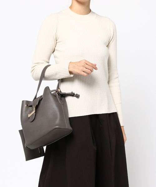 PLAIN CLOTHING（プレーンクロージング）の「ワンハンドルバッグ/ショルダーバッグ【PLAIN CLOTHING】（ショルダーバッグ・レディース・ブラック/グレー/グリーン/ボルドー/キャメル/ネイビー・FREE）」の14枚目の写真