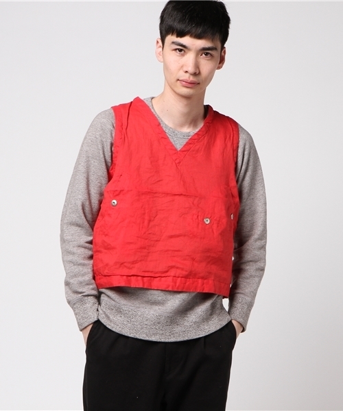 dip（ディップ）の「【dip】ディップ/ ベスト（ベスト・メンズ・レッド・MEDIUM/LARGE）」の9枚目の写真