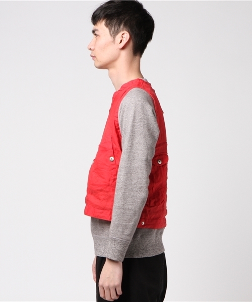 dip（ディップ）の「【dip】ディップ/ ベスト（ベスト・メンズ・レッド・MEDIUM/LARGE）」の2枚目の写真