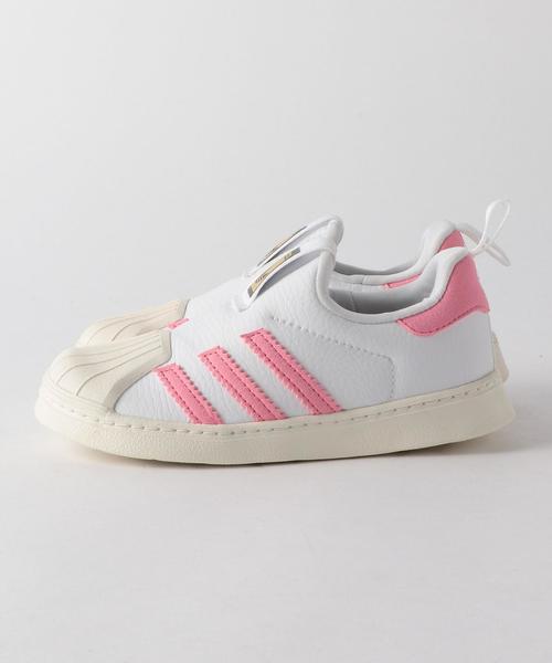 adidas（アディダス）の「■■■【adidas(アディダス)】 SS360 14cm-16cm ◆（スニーカー・キッズ・ホワイト/ライトピンク・14cm/16cm/15cm）」の8枚目の写真