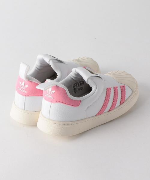 adidas（アディダス）の「■■■【adidas(アディダス)】 SS360 14cm-16cm ◆（スニーカー・キッズ・ホワイト/ライトピンク・14cm/16cm/15cm）」の4枚目の写真