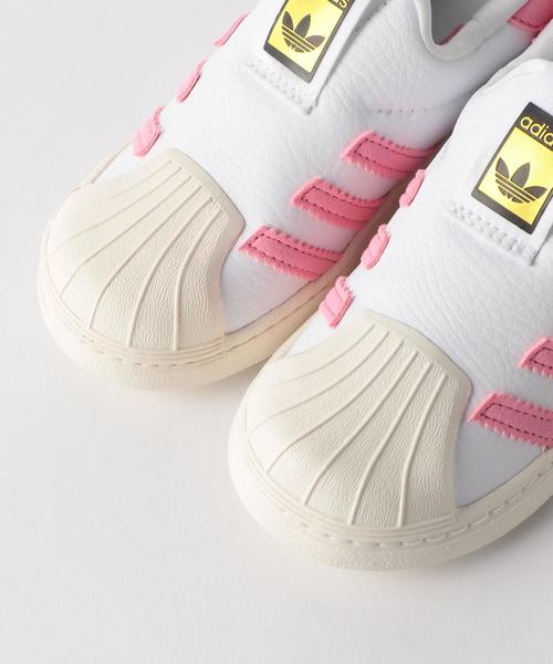 adidas（アディダス）の「■■■【adidas(アディダス)】 SS360 14cm-16cm ◆（スニーカー・キッズ・ホワイト/ライトピンク・14cm/16cm/15cm）」の5枚目の写真