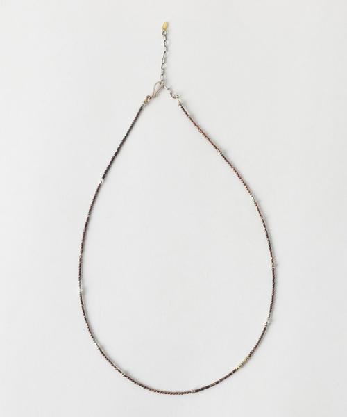 BEAUTY&YOUTH UNITED ARROWS（ビューティーアンドユースユナイテッドアローズ）の「BY メタル ビーズ ネックレス ◆（ネックレス・メンズ・シルバー/ブラック/その他1・フリー）」の3枚目の写真