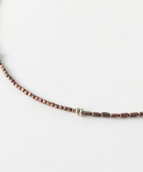 BEAUTY&YOUTH UNITED ARROWS（ビューティーアンドユースユナイテッドアローズ）の「BY メタル ビーズ ネックレス ◆（ネックレス・メンズ・シルバー/ブラック/その他1・フリー）」の4枚目の写真