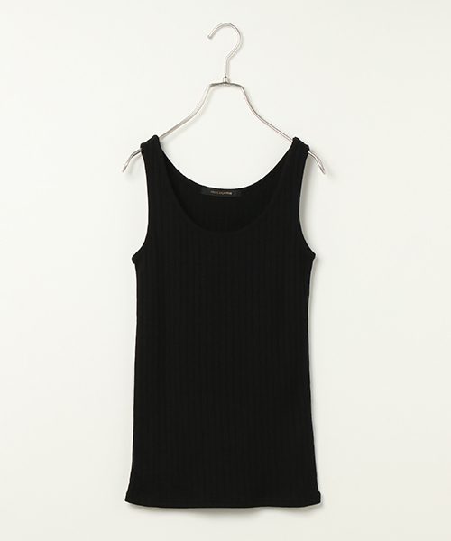 VENCEEXCHANGE（ヴァンスエクスチェンジ）の「ベーシックワイドリブタンクトップ（タンクトップ・レディース・オレンジ/イエロー/ネイビー/パープル/グレー/ブラック/オリーブ/オフホワイト・MEDIUM）」の3枚目の写真