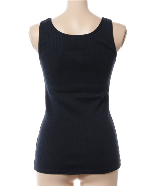 VENCEEXCHANGE（ヴァンスエクスチェンジ）の「ベーシックワイドリブタンクトップ（タンクトップ・レディース・オレンジ/イエロー/ネイビー/パープル/グレー/ブラック/オリーブ/オフホワイト・MEDIUM）」の9枚目の写真